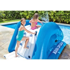 Toboggan gonflable - INTEX - Pour piscine enterrée - 6 ans et + - 333 x 206 x 117 cm