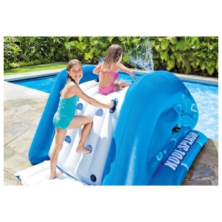 Toboggan gonflable - INTEX - Pour piscine enterrée - 6 ans et + - 333 x 206 x 117 cm
