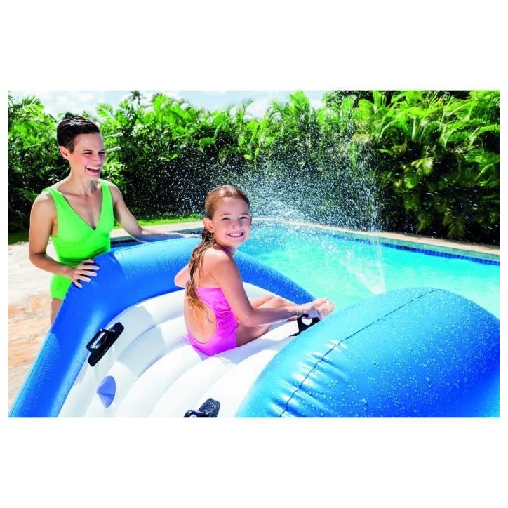 Toboggan gonflable - INTEX - Pour piscine enterrée - 6 ans et + - 333 x 206 x 117 cm