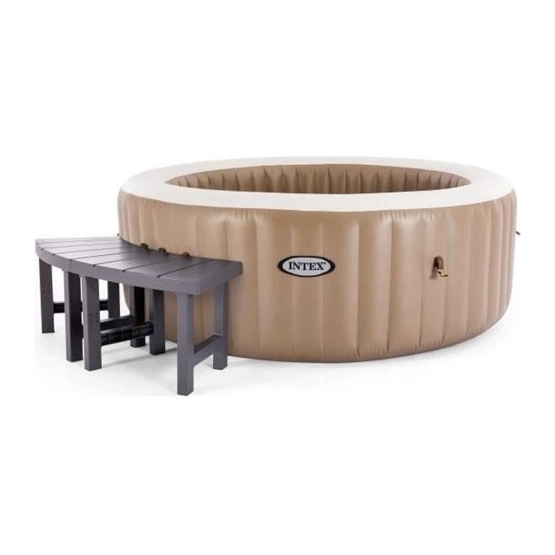 Entourage de spa 4 places rond - INTEX - Pack 2 pieces medium - Léger
