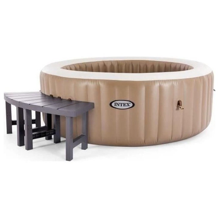 Entourage de spa 4 places rond - INTEX - Pack 2 pieces medium - Léger et résistant UV