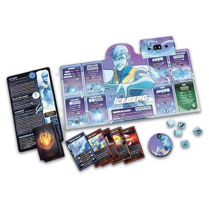 Dice Throne Marvel - Jeu de société - LUCKY DUCK GAMES - Iceman/Psylocke/Storm/Wolverine - 2 a 6 joueurs - Des 8 ans