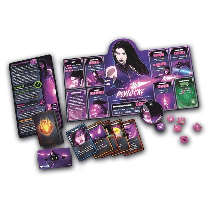 Dice Throne Marvel - Jeu de société - LUCKY DUCK GAMES - Iceman/Psylocke/Storm/Wolverine - 2 a 6 joueurs - Des 8 ans