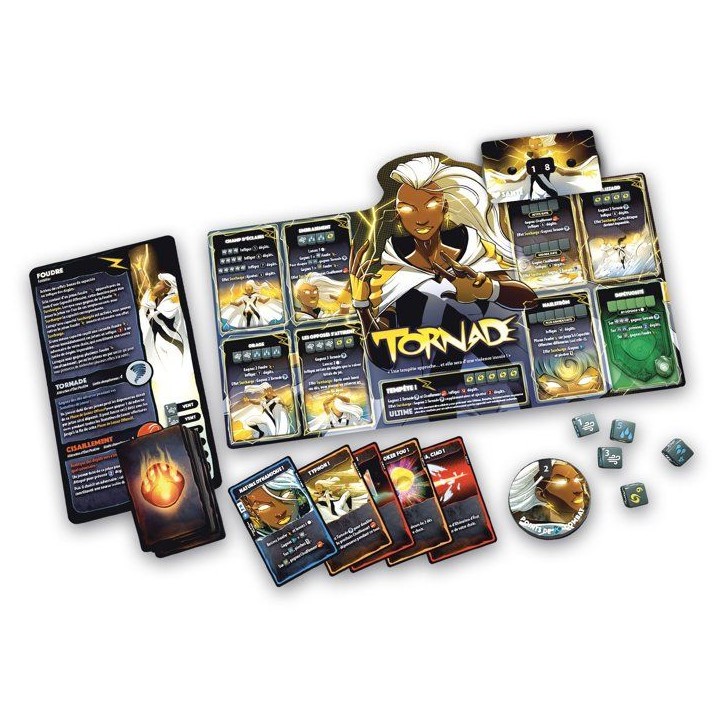 Dice Throne Marvel - Jeu de société - LUCKY DUCK GAMES - Iceman/Psylocke/Storm/Wolverine - 2 a 6 joueurs - Des 8 ans