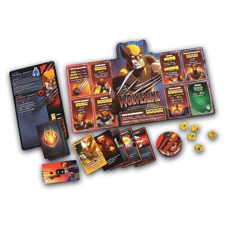 Dice Throne Marvel - Jeu de société - LUCKY DUCK GAMES - Iceman/Psylocke/Storm/Wolverine - 2 a 6 joueurs - Des 8 ans