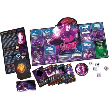 Dice Throne Marvel - Jeu de société - LUCKY DUCK GAMES - Cyclops/Gambit/Rogue/Jean Grey - 2 a 6 joueurs - Des 8 ans