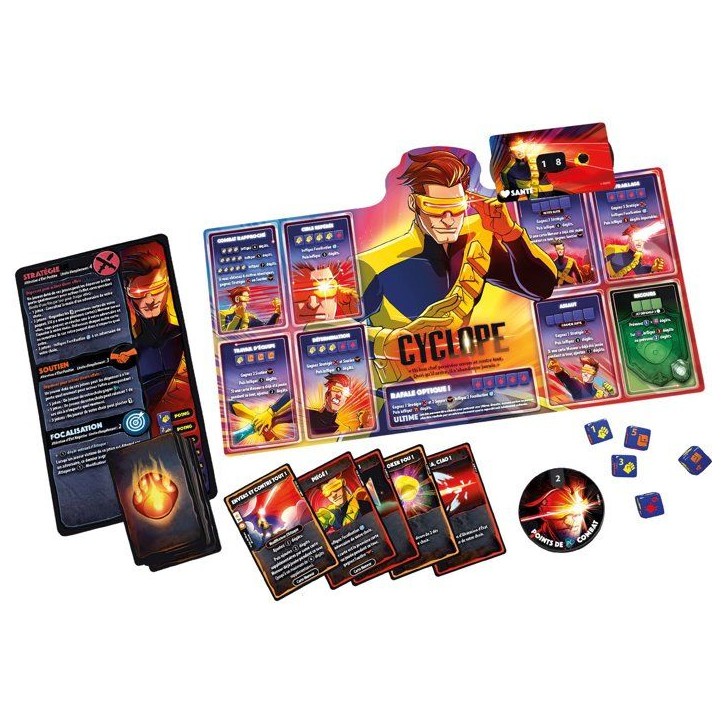 Dice Throne Marvel - Jeu de société - LUCKY DUCK GAMES - Cyclops/Gambit/Rogue/Jean Grey - 2 a 6 joueurs - Des 8 ans
