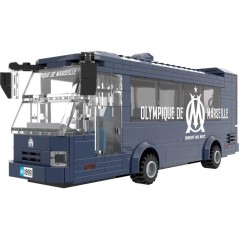 MEGABLEU - Jeu de construction - Bus en briques - Olympique de Marseille - 319 pieces - Des 8 ans
