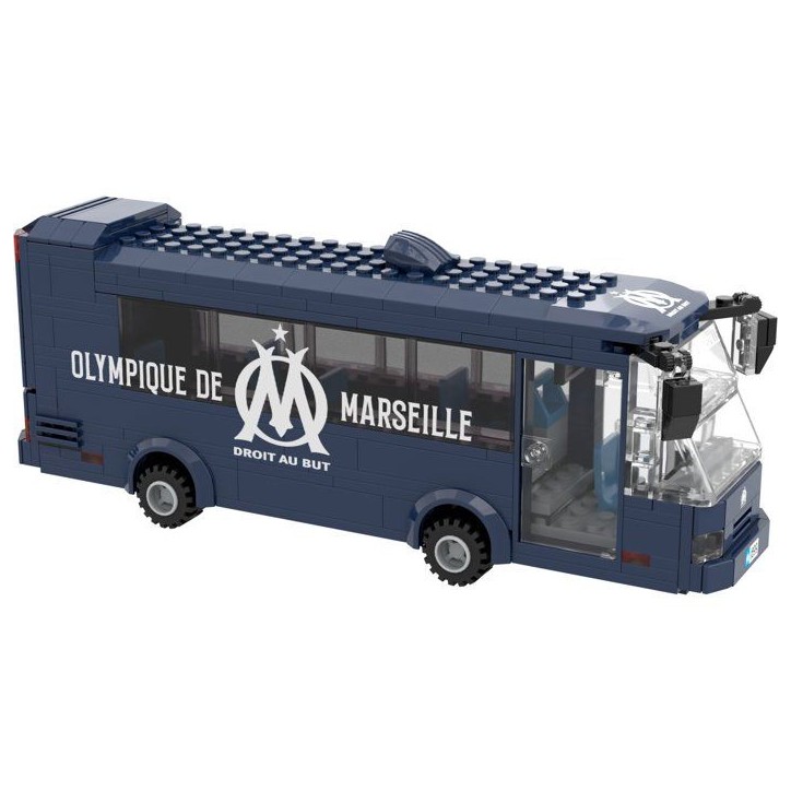 MEGABLEU - Jeu de construction - Bus en briques - Olympique de Marseille - 319 pieces - Des 8 ans