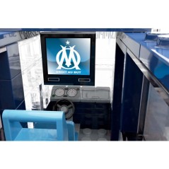 MEGABLEU - Jeu de construction - Bus en briques - Olympique de Marseil