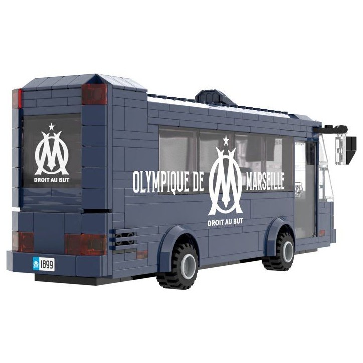 MEGABLEU - Jeu de construction - Bus en briques - Olympique de Marseille - 319 pieces - Des 8 ans