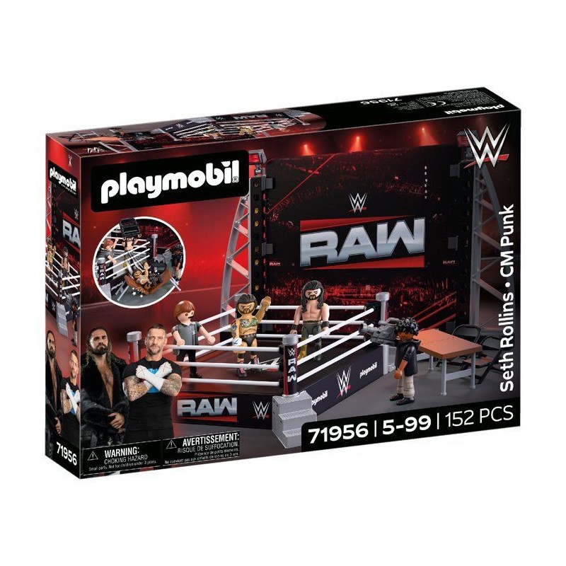 PLAYMOBIL 71956 WWE Coffret collector : Le ring