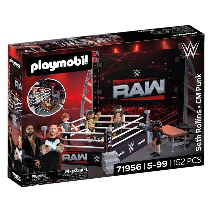 PLAYMOBIL 71956 WWE Coffret collector : Le ring