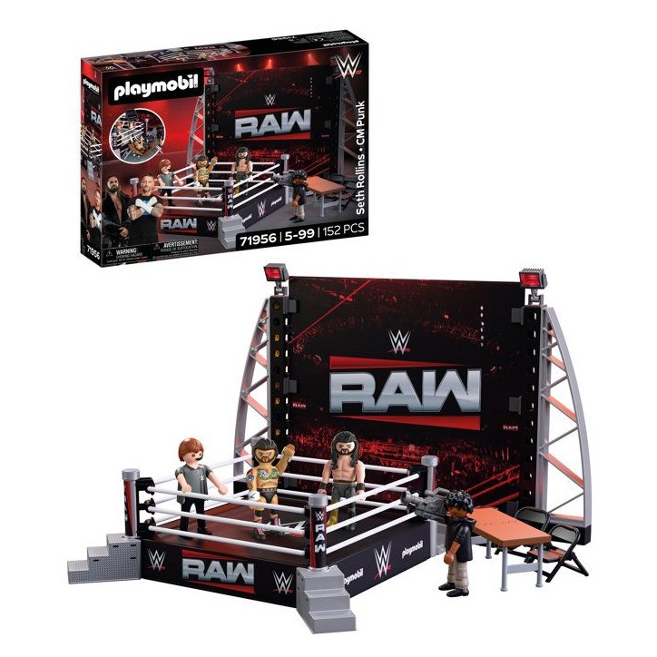 PLAYMOBIL 71956 WWE Coffret collector : Le ring