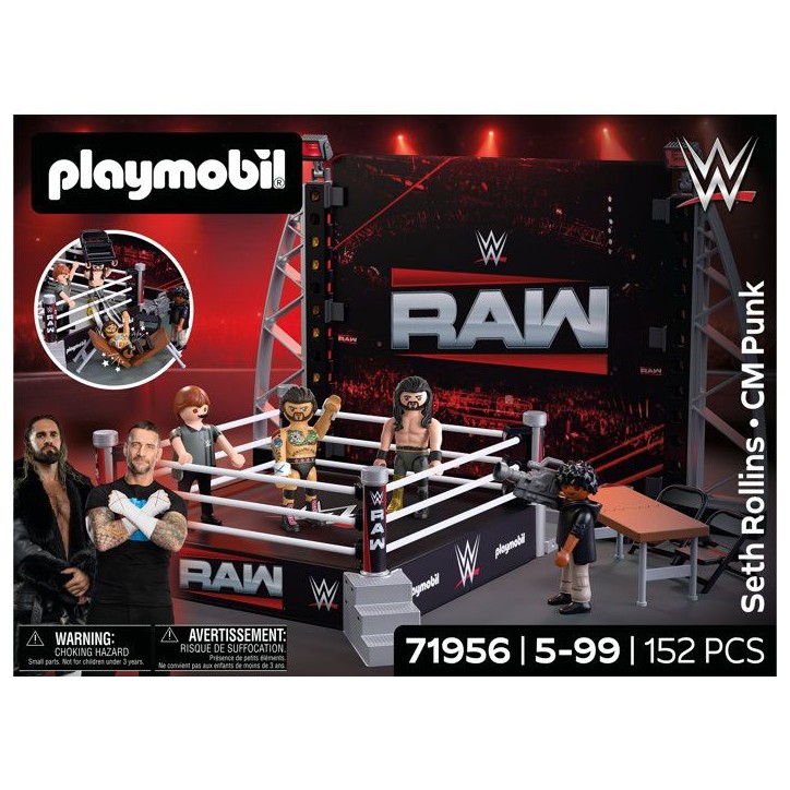 PLAYMOBIL 71956 WWE Coffret collector : Le ring