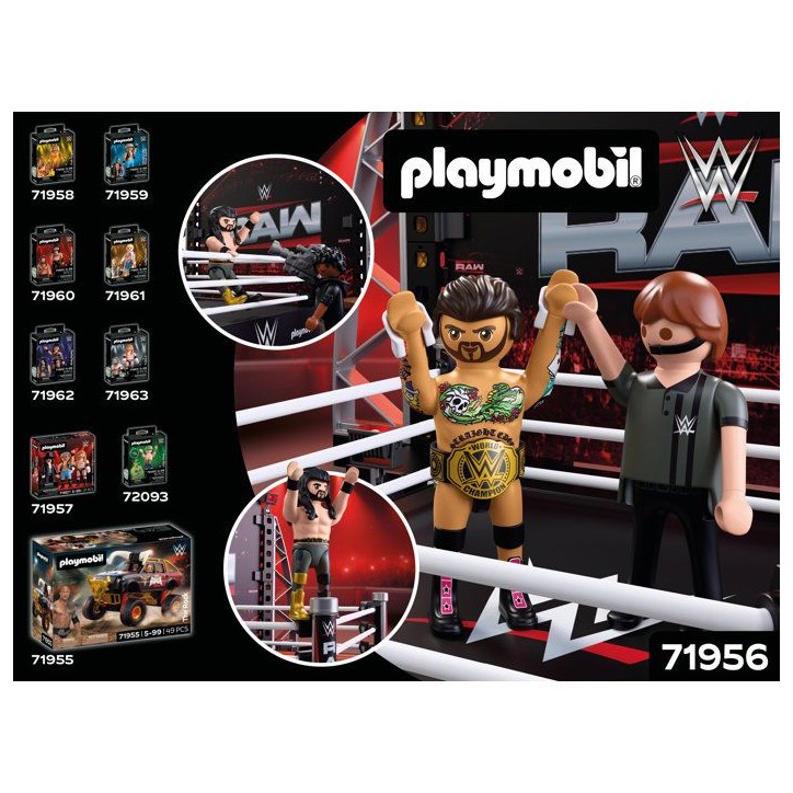 PLAYMOBIL 71956 WWE Coffret collector : Le ring