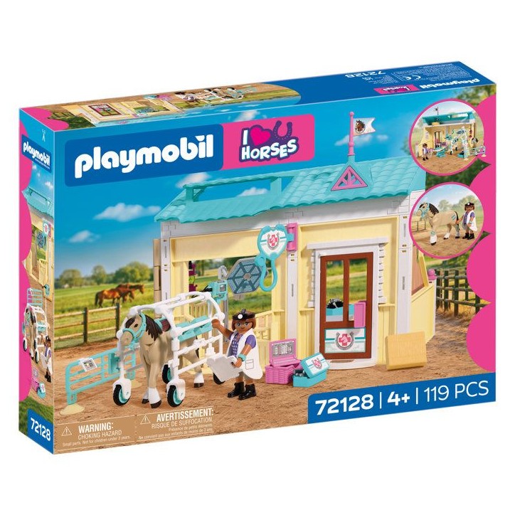 PLAYMOBIL I love horses 72128 Clinique vétérinaire et cheval
