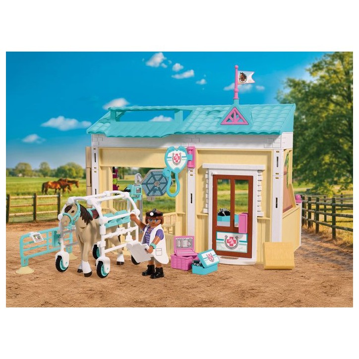 PLAYMOBIL I love horses 72128 Clinique vétérinaire et cheval