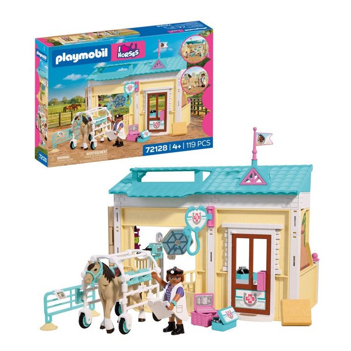 PLAYMOBIL I love horses 72128 Clinique vétérinaire et cheval