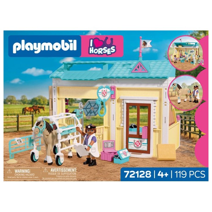 PLAYMOBIL I love horses 72128 Clinique vétérinaire et cheval