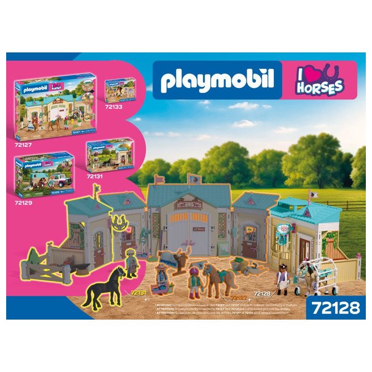 PLAYMOBIL I love horses 72128 Clinique vétérinaire et cheval