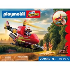 PLAYMOBIL City Action 72196 Hélicoptere de pompiers