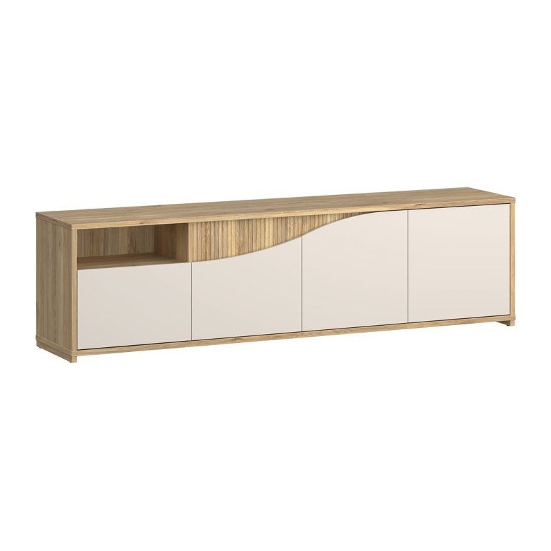 Meuble TV - PoeM - Sable - 203,9 x 42 x 55,8 cm