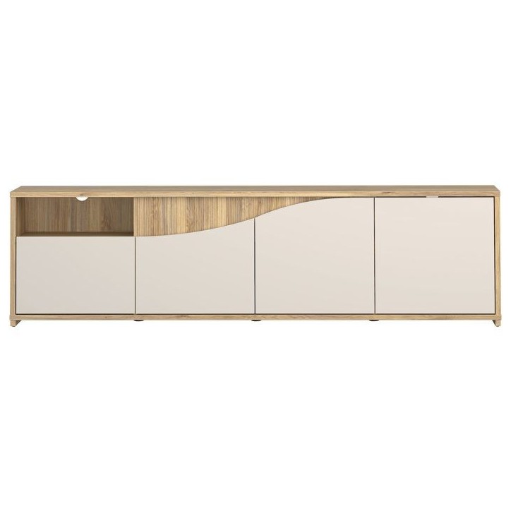 Meuble TV - PoeM - Sable - 203,9 x 42 x 55,8 cm
