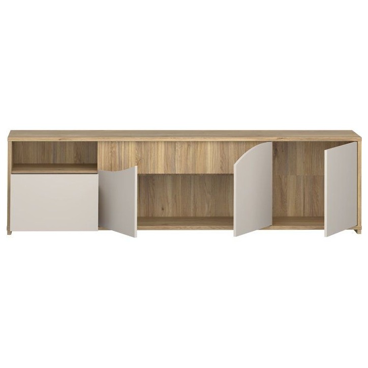 Meuble TV - PoeM - Sable - 203,9 x 42 x 55,8 cm