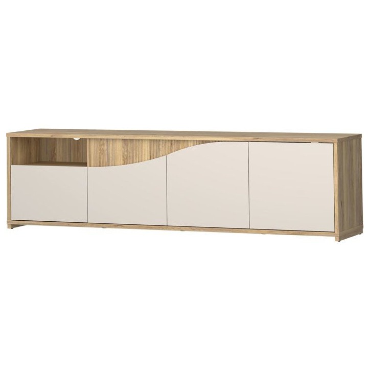 Meuble TV - PoeM - Sable - 203,9 x 42 x 55,8 cm