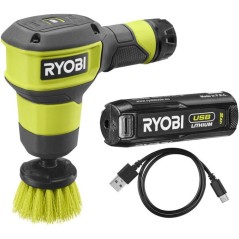 RYOBI Brosse de nettoyage 4V USB Lithium multisurfaces - batterie 2Ah