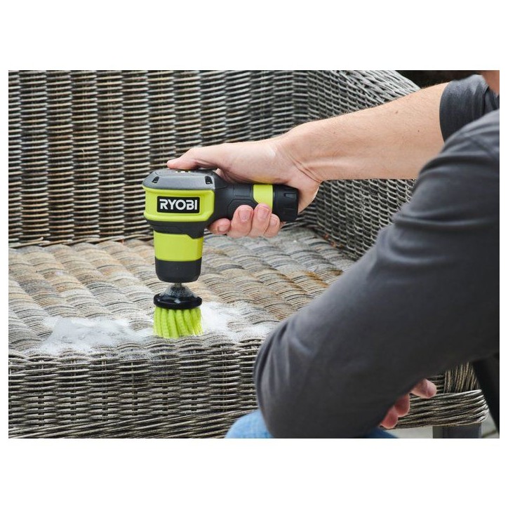 RYOBI Brosse de nettoyage 4V USB Lithium multisurfaces - batterie 2Ah + chargeur - RSCR4-120G