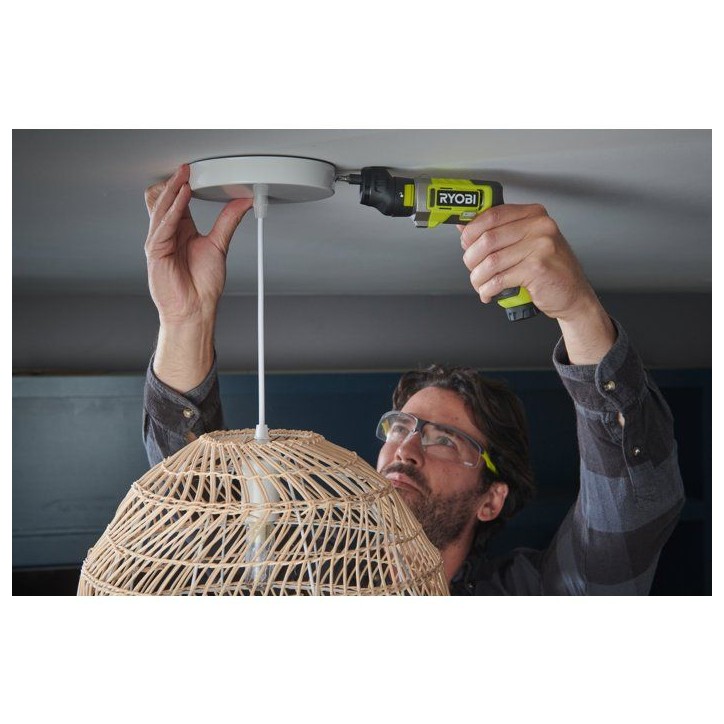 RYOBI Tournevis 4V USB Lithium angles et tiroirs - batterie 2Ah + chargeur - RSD4-120TA2