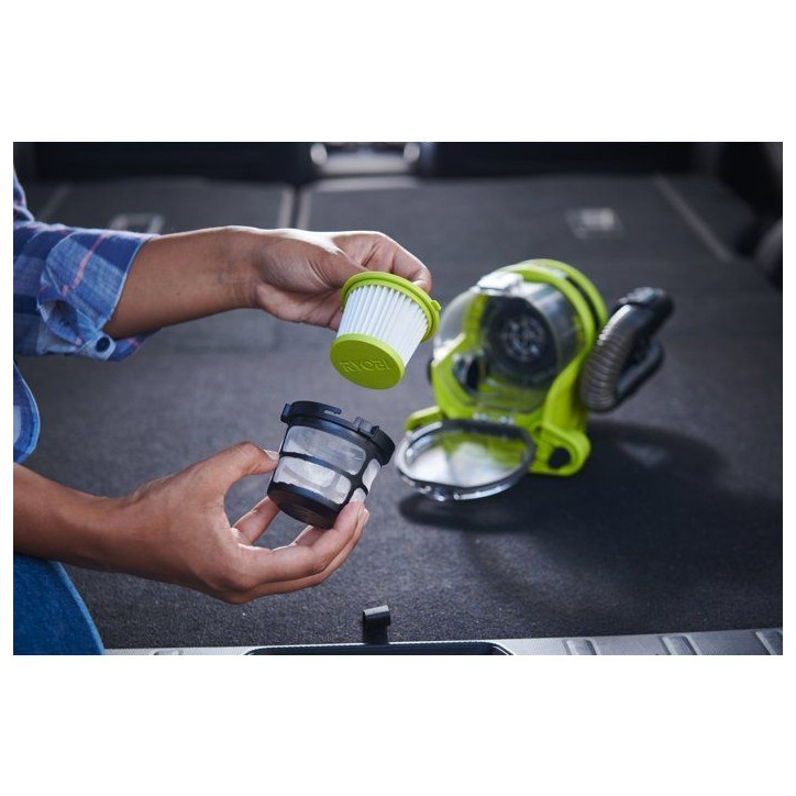RYOBI Aspirateur voiture 18V ONE+ avec embout flexible - sans batterie ni chargeur - RAV1805-0 RYOBI Aspirateur voiture 18V ONE+ avec embout flexible - sans batterie ni chargeur - RAV1805-0