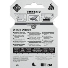 3M Ruban adhésif double face performance extreme - 1,5mx19mm