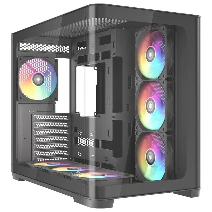 Boîtier PC - SAMA - V60 - Noir - Cube - Format ATX