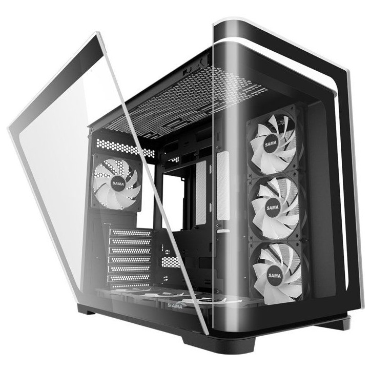 Boîtier PC - SAMA - V60 - Noir - Cube - Format ATX