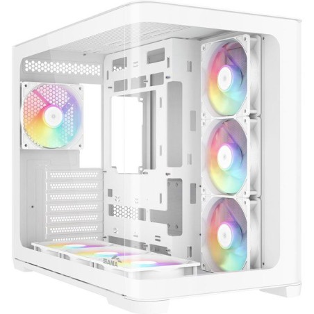 Boîtier PC - SAMA - V60 - Blanc - Cube - Format ATX