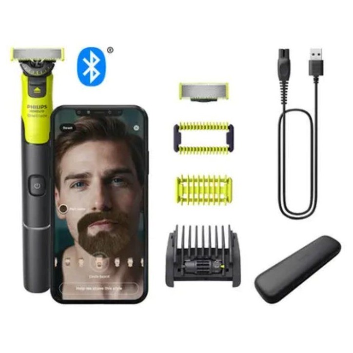 Manche OneBlade Visage et Corps 360 - PHILIPS - QP4530/30 - connecté - 60 min autonomie - étui voyage Manche OneBlade Visage et Corps 360 - PHILIPS - QP4530/30 - connecté - 60 min autonomie - étui voyage