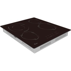 Table de cuisson vitrocéramique - TRIOMPH - 4 foyers - 6500 W - Sécu