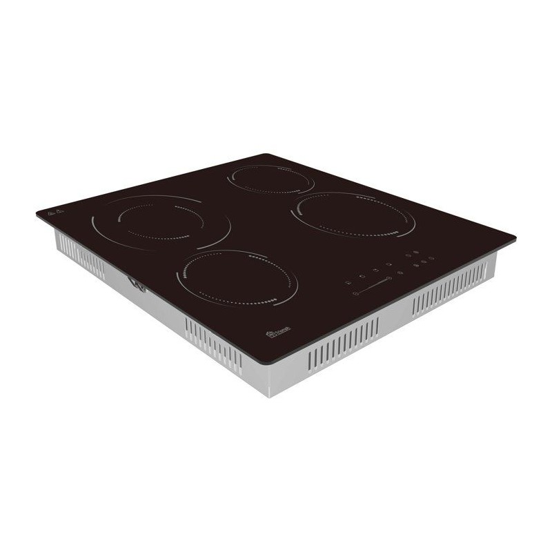 Table de cuisson vitrocéramique - TRIOMPH - 4 foyers - 6500 W - Sécu