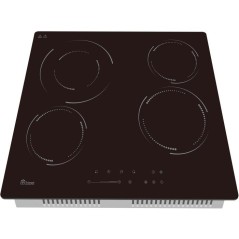 Table de cuisson vitrocéramique - TRIOMPH - 4 foyers - 6500 W - Sécu