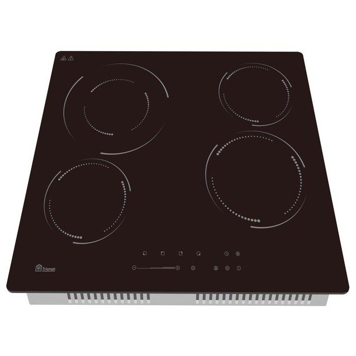 Table de cuisson vitrocéramique - TRIOMPH - 4 foyers - 6500 W - Sécurité renforcée Table de cuisson vitrocéramique - TRIOMPH - 4 foyers - 6500 W - Sécurité renforcée