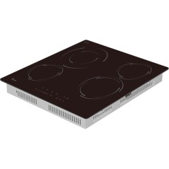 Table de cuisson vitrocéramique - TRIOMPH - 4 foyers - 6500 W - Sécu