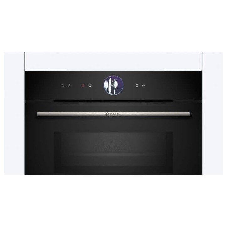 Four combiné micro-ondes encastrable BOSCH SER8 - CMG7761B1 - Noir - 45 L - 20 modes de cuisson Four combiné micro-ondes encastrable BOSCH SER8 - CMG7761B1 - Noir - 45 L - 20 modes de cuisson