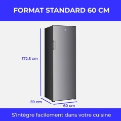 Réfrigérateur - CONTINENTAL EDISON - 1 porte - 333 L - Froid statiqu