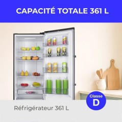 Réfrigérateur - CONTINENTAL EDISON - 1 porte - 361 L - Total No Fros