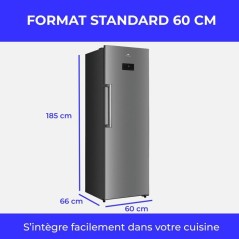 Réfrigérateur - CONTINENTAL EDISON - 1 porte - 361 L - Total No Fros
