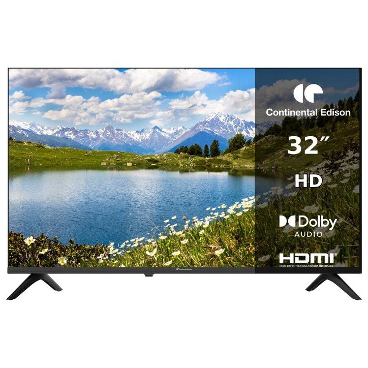 CONTINENTAL EDISON - CELED32HD26B7 - TV LED HD 32“ (79 cm) - 3xHDMI, 2xUSB - noir