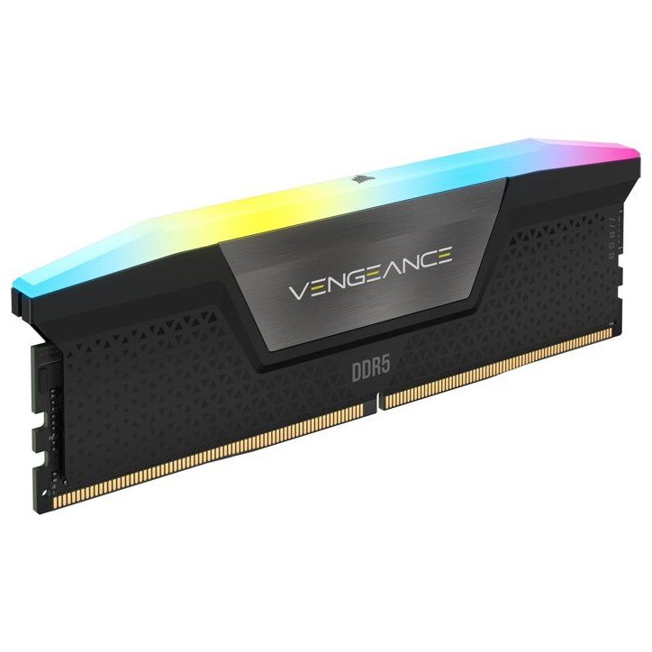 Mémoire RAM CORSAIR VENGEANCE RGB - CMH16GX5M2B5200C40 - DDR5 16 Go (2x8 Go) - 5200 MHz - CL40 Mémoire RAM CORSAIR VENGEANCE RGB - CMH16GX5M2B5200C40 - DDR5 16 Go (2x8 Go) - 5200 MHz - CL40